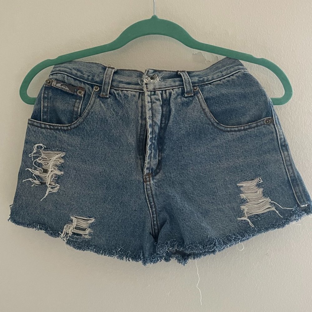 Women's Quiksilver Denim Shorts with Embellished Back Pocket, 26